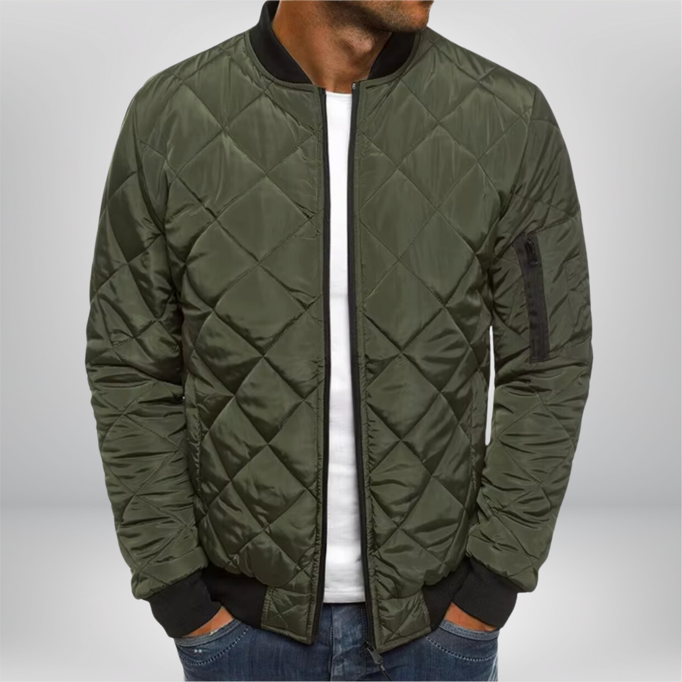 LUCAS™ | Quilted Bomber Jacket