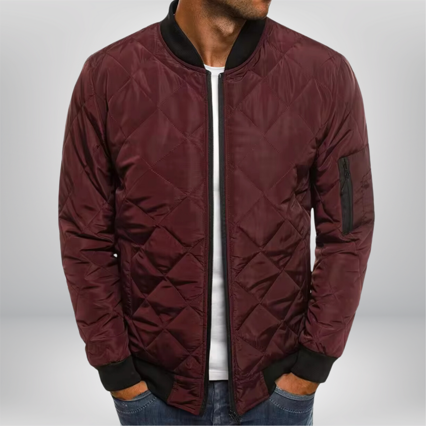 LUCAS™ | Quilted Bomber Jacket