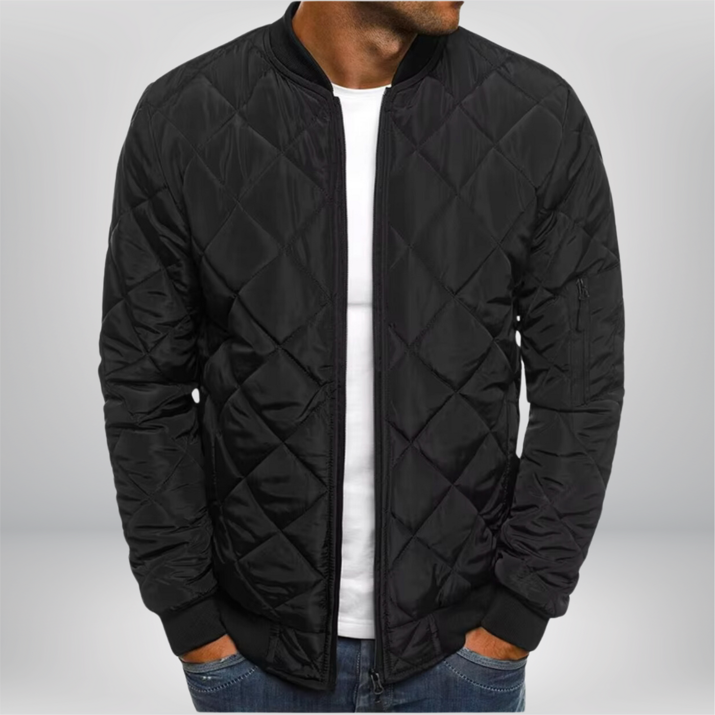 LUCAS™ | Quilted Bomber Jacket