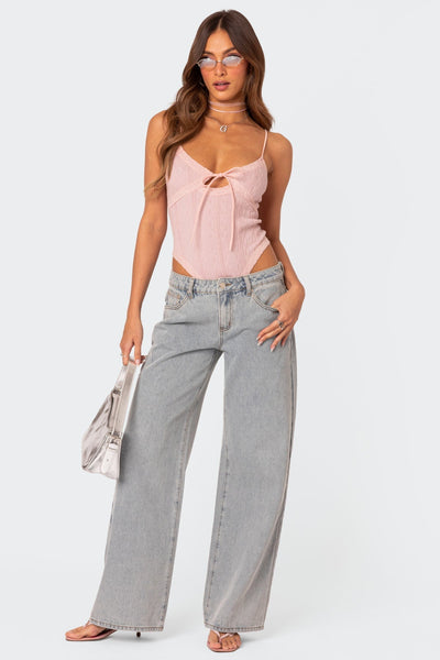 AVENLITH™ | Bow-Tie Loose Fit Jeans